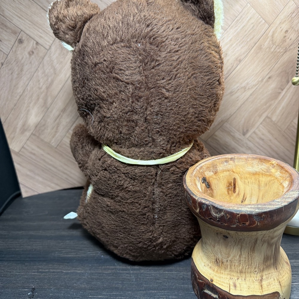 Vintage Happiness Aid Stuffed Teddy Bear, Plush, Well Made Toy Brand , 19"Tall - Picture 7 of 10